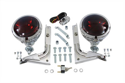 Harley-Davidson Red Pursuit Spotlamp Kit – California Motorcycles USA