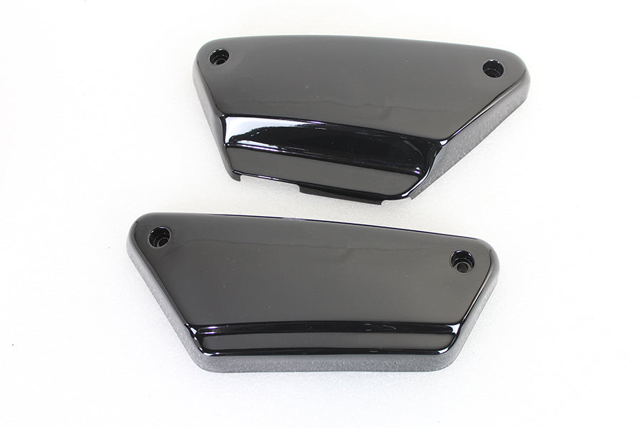 HARLEY FXR FXRS 1982-1994 BLACK SIDE COVERS SET LEFT AND high quality RIGHT PAINTED 42-0483