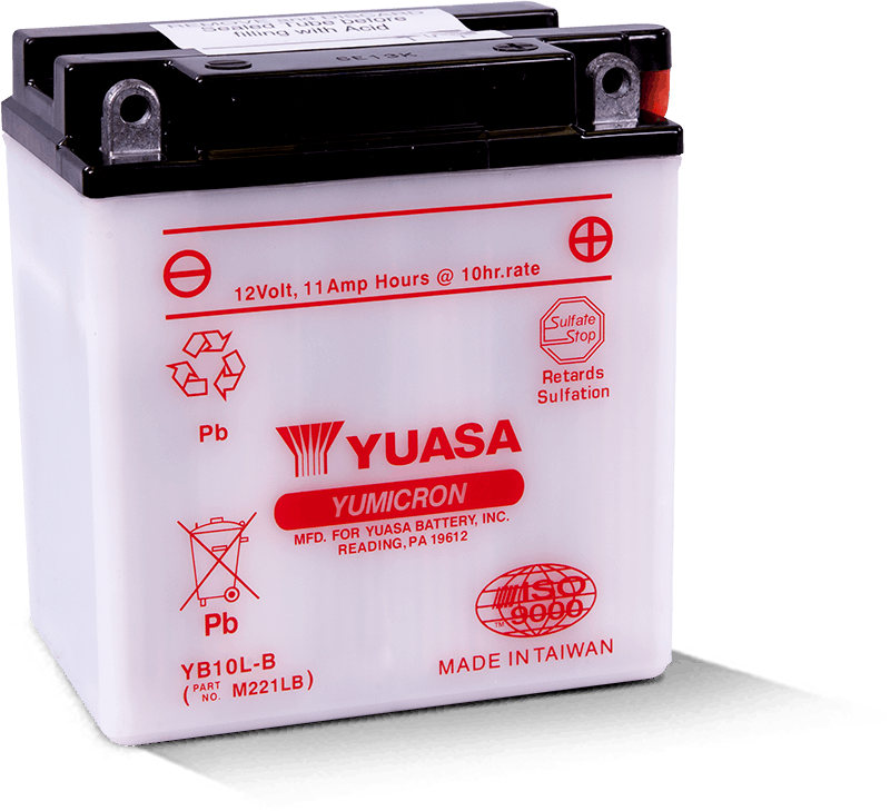 Batería Yuasa YB10L-B Yumicron de 12 voltios