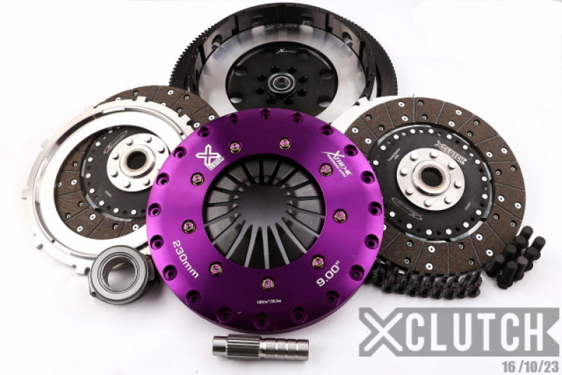 Kit de embrague sólido orgánico doble XClutch para Honda Civic Type R 2.0L 9 pulgadas 17-21