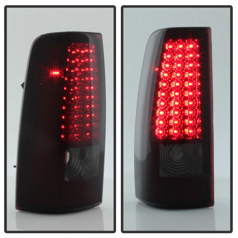 Luces traseras LED Xtune Chevy Silverado 1500/2500/3500 99-02, color rojo ahumado ALT-ON-CS99-LED-RS