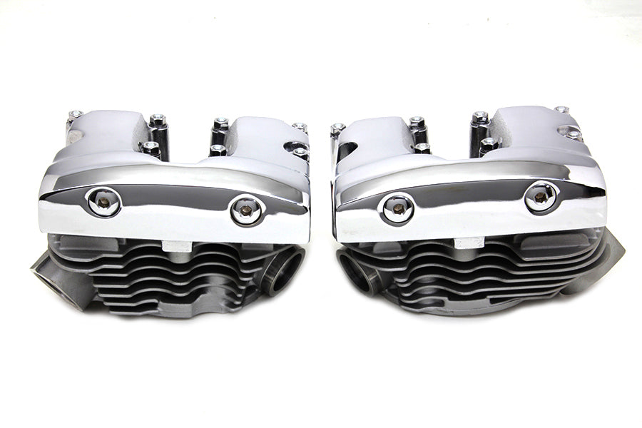 Cylinder head & chrome rocker box for Harley-Davidson Shovelhead