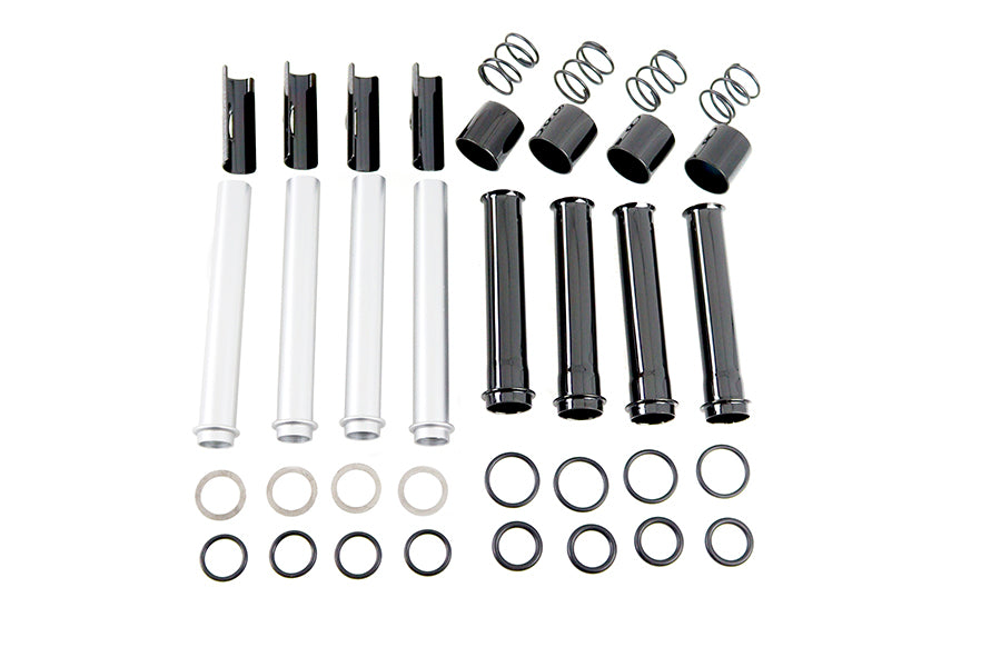 Kit de cubierta de varilla de empuje con acabado de titanio para Harley-Davidson Milwaukee Eight M8
