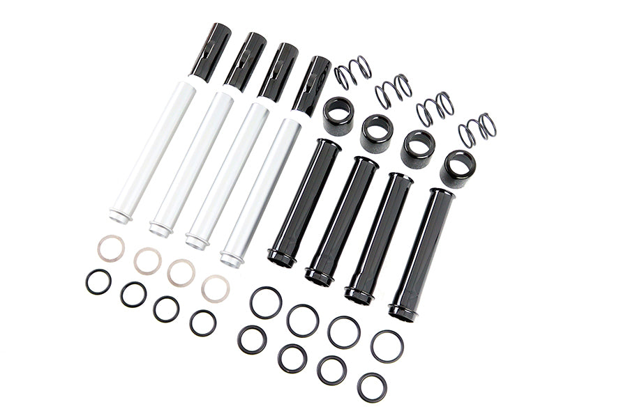 Kit de cubierta de varilla de empuje con acabado de titanio para Harley-Davidson Milwaukee Eight M8