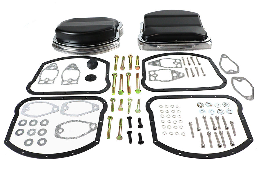 Panhead Rocker Box Set Black For Harley-Davidson Evolution 1984-1999