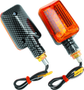 BikeMaster Universal Ministalk Marker Light - Carbon/Amber