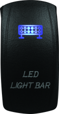 DragonFire Racing Lighted Switch Led Light Bar On/Off Blue