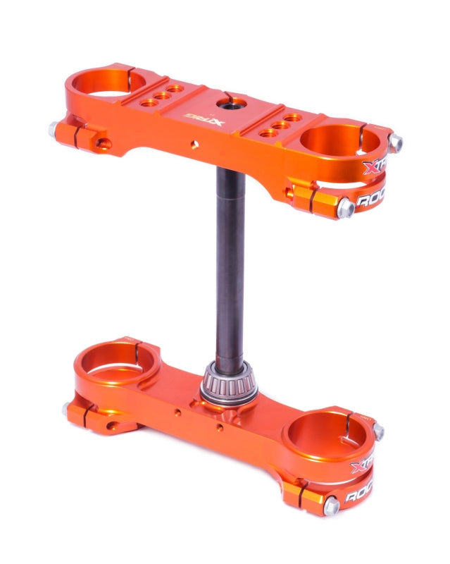 Abrazadera ROCS Tech XTrig 03-23 ​​KTM 105 SX/ 85 SX con desplazamiento de 14 mm - Naranja