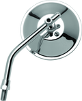 BikeMaster 4in Adjustable Round Mirror 10mm - Each - Chrome