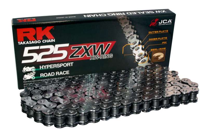 Cadena RK BL525ZXW-120L XW-Ring - Escala negra