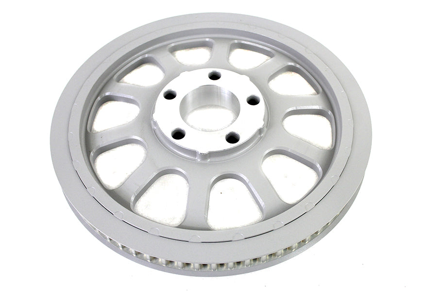 66 Tooth Silver Rear Belt Pulley For Harley-Davidson Softail