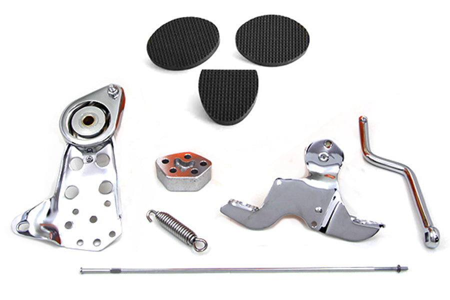Chrome foot clutch assembly for Harley-Davidson 1965-1978