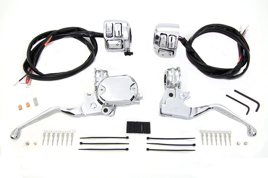 Handlebar Control Kit With Switches Chrome For Harley-Davidson Sportster