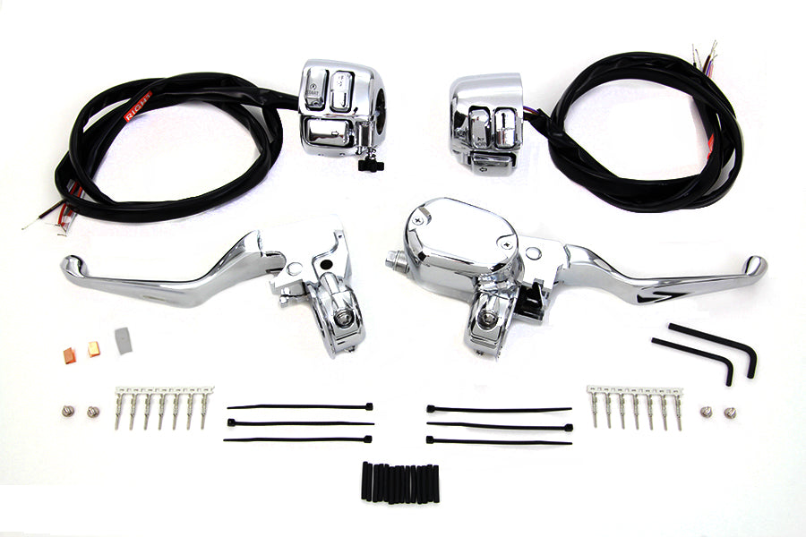 Handlebar Control Kit With Switches Chrome For Harley-Davidson Sportster