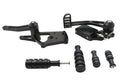 Black billet forward control kit for Harley-Davidson Softail Twin Cam