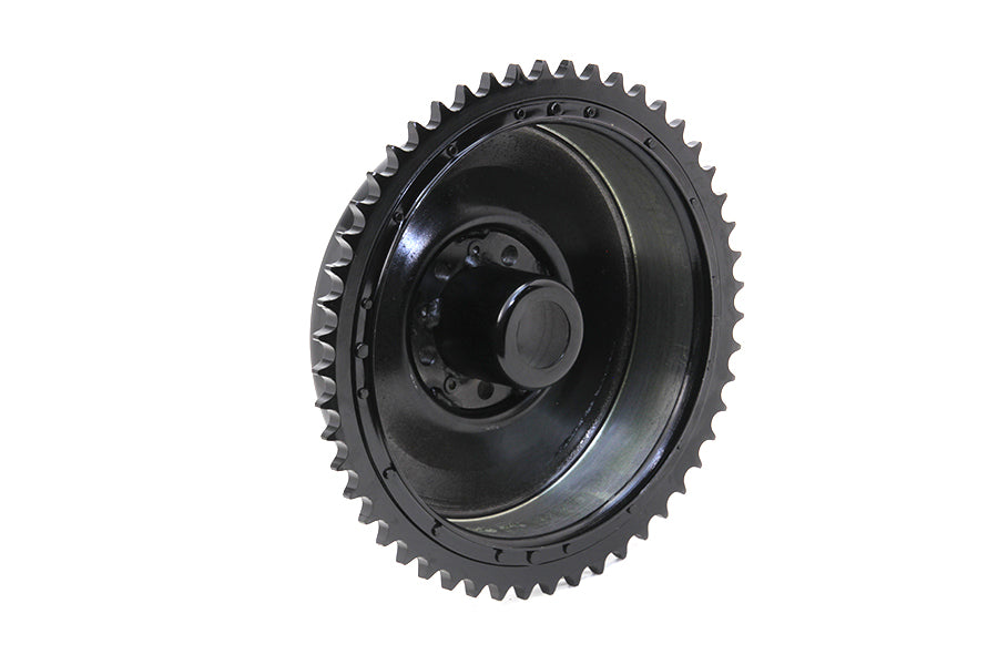 Rear Mechanical Brake Drum Black For Harley-Davidson 1936-1957