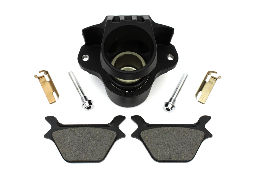 Pinza trasera negra de 1 pistón para Harley-Davidson