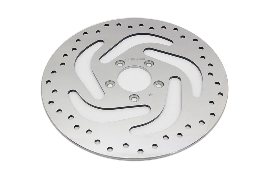 Polished front brake disc rotor right side for Harley-Davidson 41808-08A