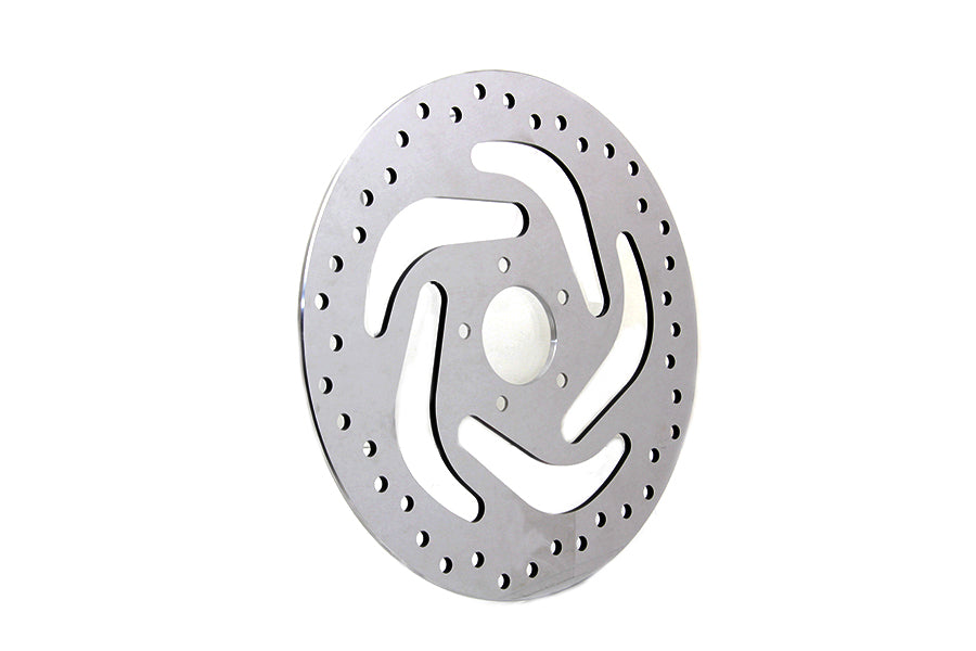 Polished front brake disc rotor right side for Harley-Davidson 41808-08A