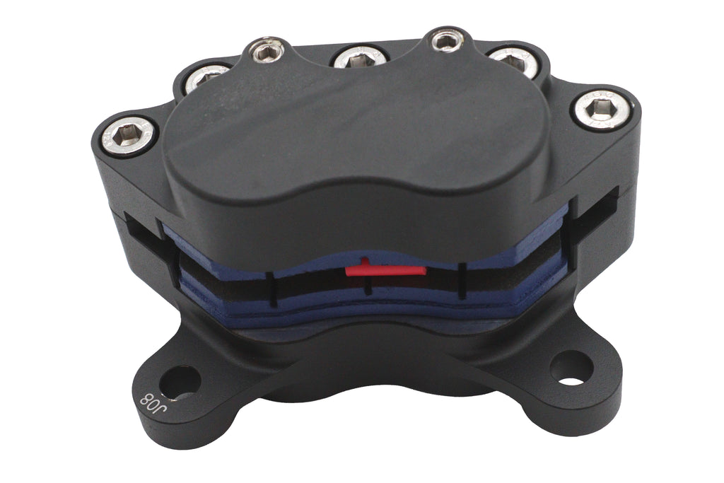 Ultima 4-piston brake caliper black for Harley-Davidson