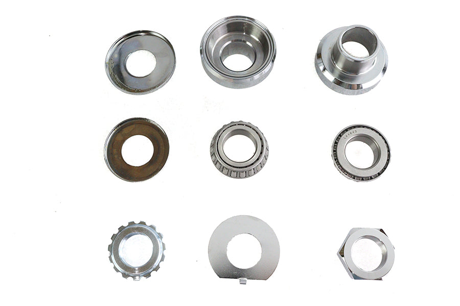 Chrome Fork Neck Cup Kit For Harley-Davidson 1949-1987