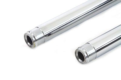 41mm Chrome Fork Tube Set 8" Over Stock For Harley-Davidson