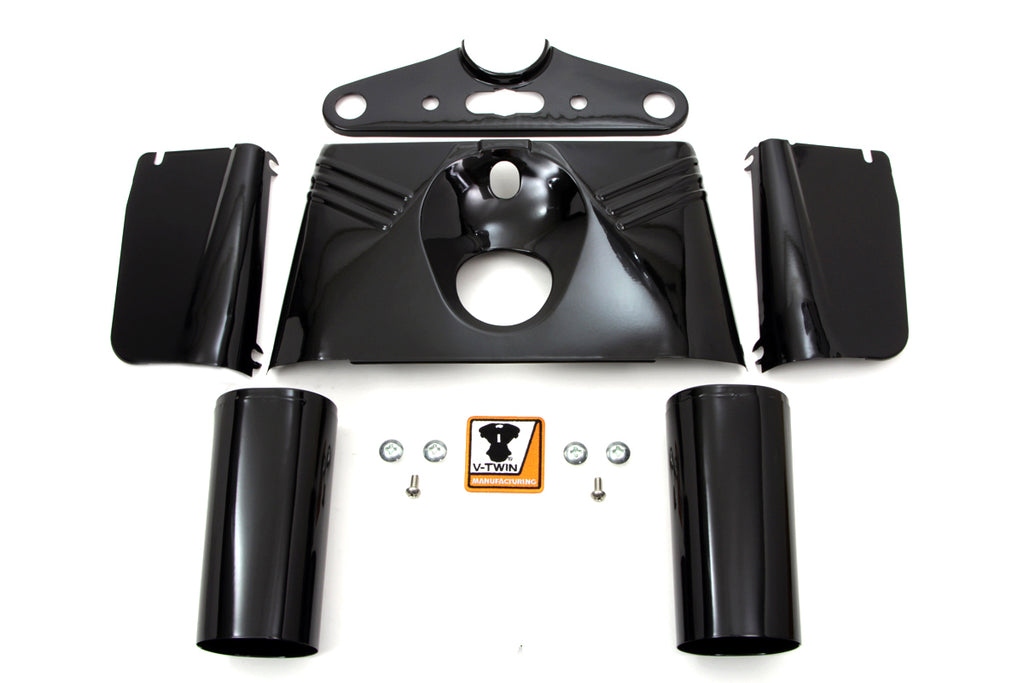 Black fork cover kit for Harley-Davidson Panhead FLH 1949-1959