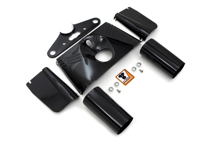 Schwarzes Gabelabdeckungs-Kit für Harley-Davidson