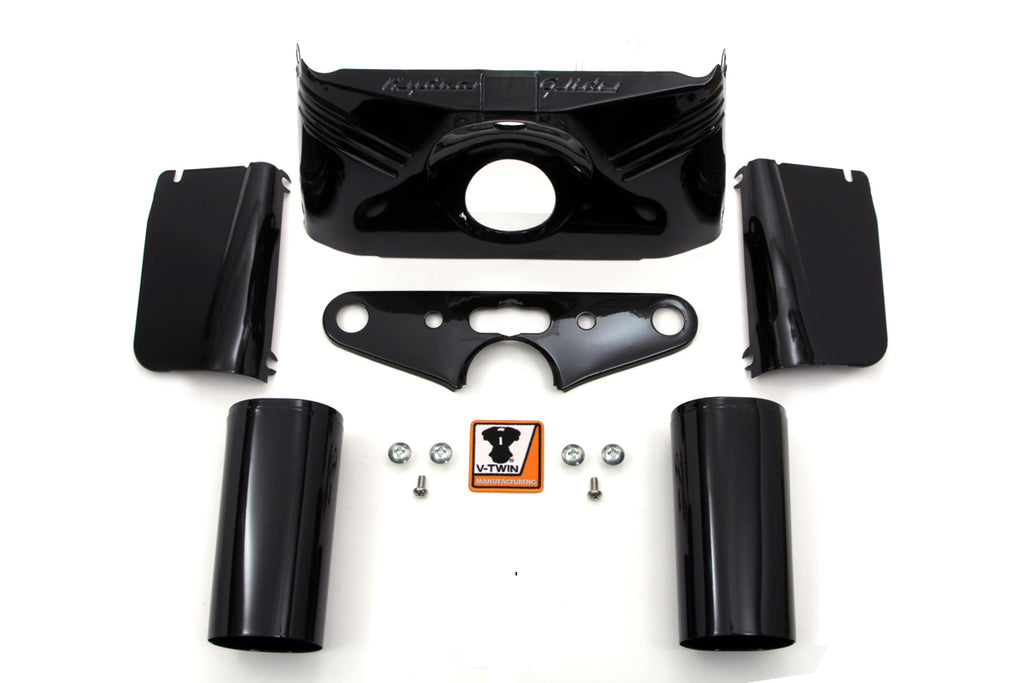 Schwarzes Gabelabdeckungs-Kit für Harley-Davidson