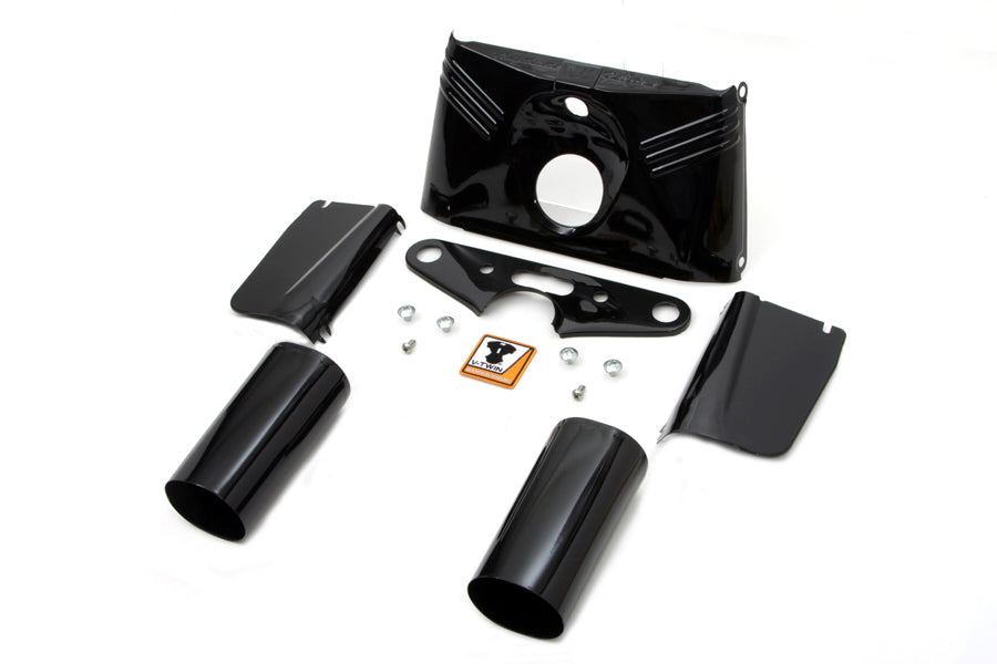 Schwarzes Gabelabdeckungs-Kit für Harley-Davidson