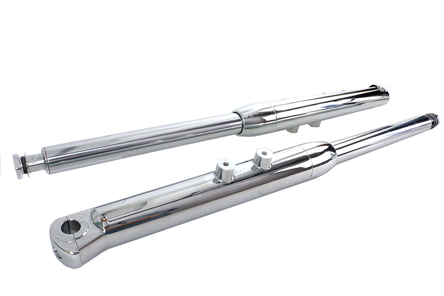 Chrome fork slider assembly for Harley-Davidson Softail Deuce 2000-2006