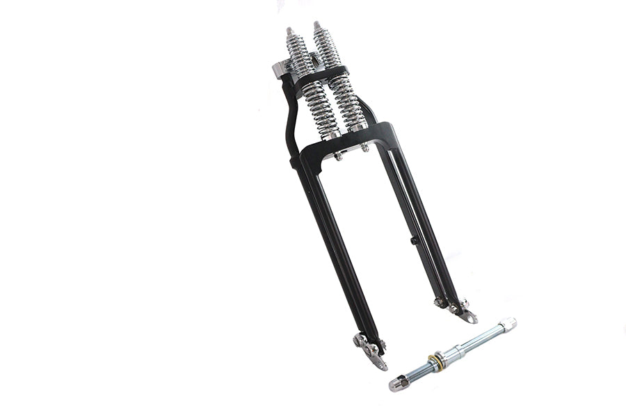 Ultima -4" Springer fork assembly black for Harley-Davidson