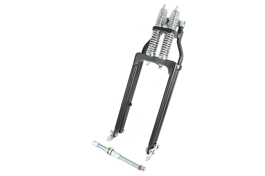 Ultima -4" Springer fork assembly black for Harley-Davidson