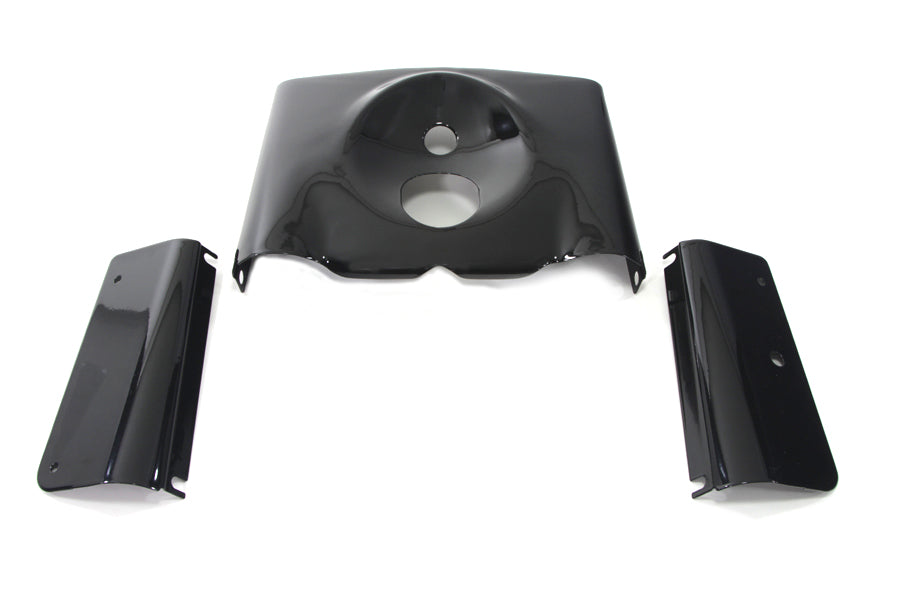 Fork Cover Kit Smooth Style Black For Harley-Davidson Softail 2000-2017