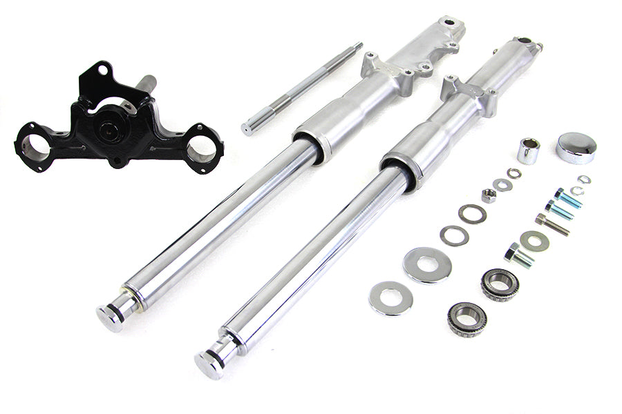 Conjunto de horquilla de 41 mm con deslizadores pulidos para Harley-Davidson