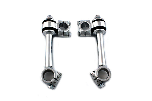 Chrome Replica 5-1/2" Flander Riser Set For Harley-Davidson