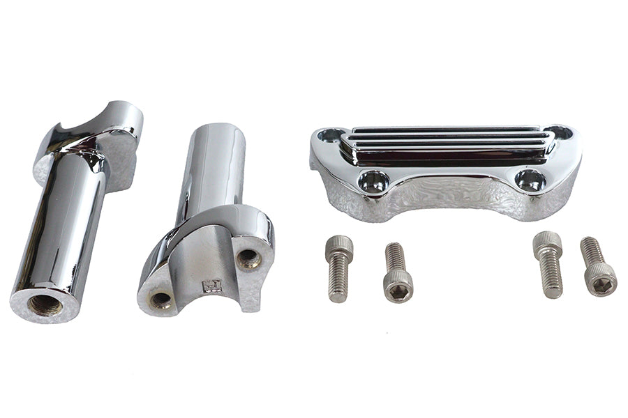 4-1/4 Straight Riser Kit Chrom für Harley-Davidson