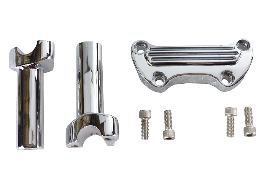 4-1/4 Straight Riser Kit Chrom für Harley-Davidson