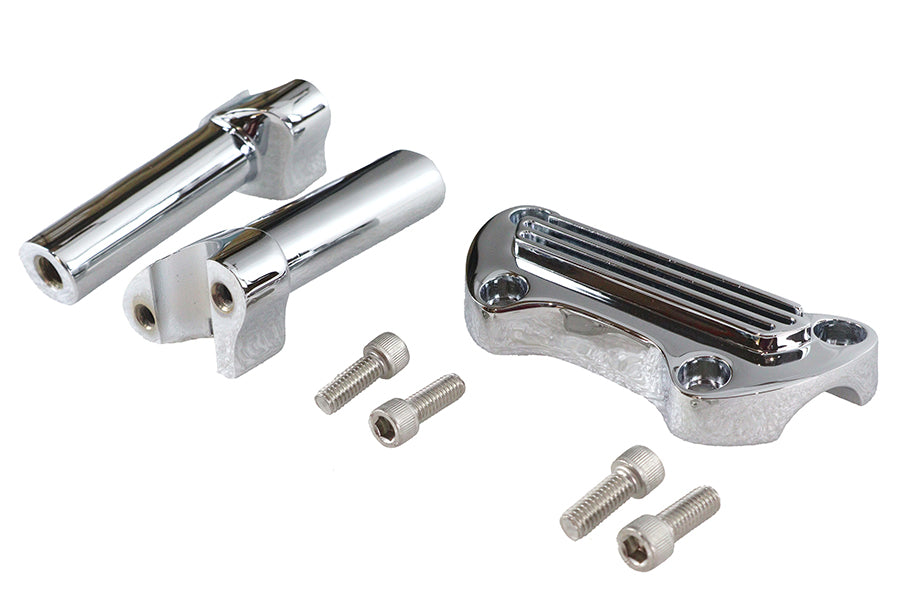 4-1/4 Straight Riser Kit Chrom für Harley-Davidson