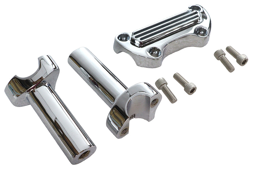 4-1/4 Straight Riser Kit Chrom für Harley-Davidson