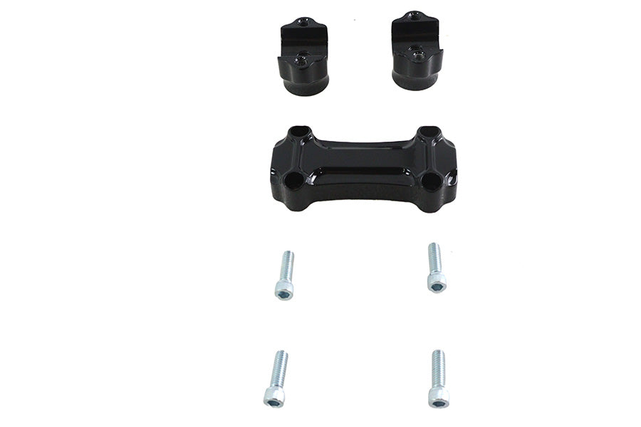 Fat 1" riser set black for Harley-Davidson