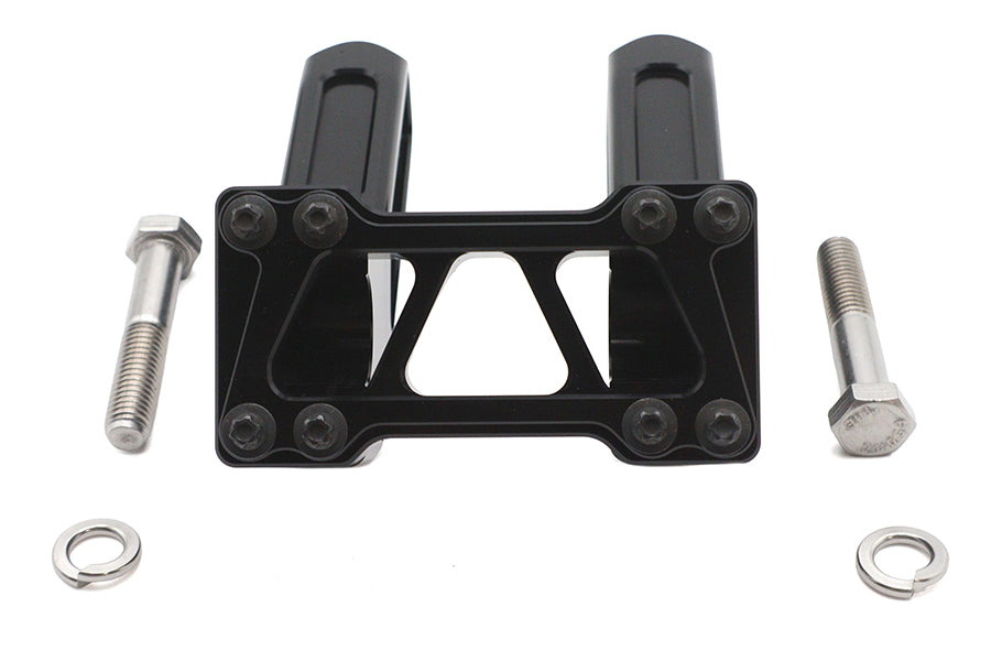 6" Club Style riser set black for Harley-Davidson