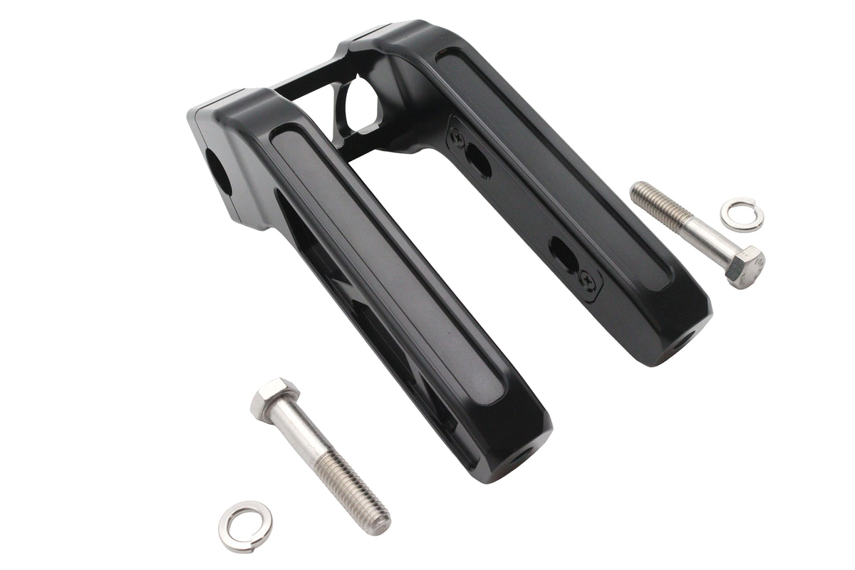8" Club Style riser set black for Harley-Davidson