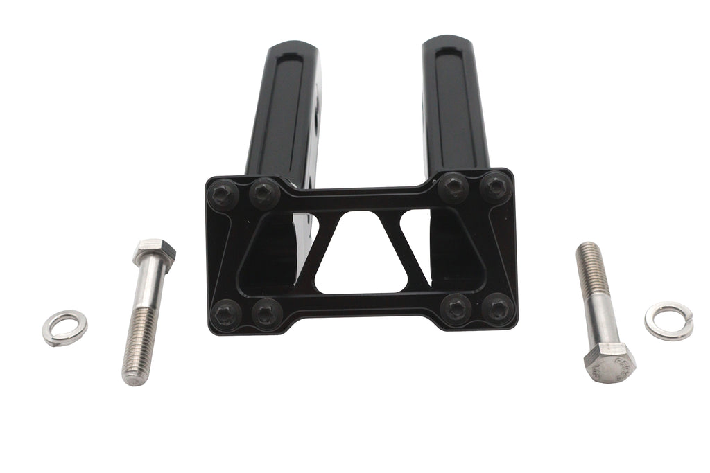 8" Club Style riser set black for Harley-Davidson