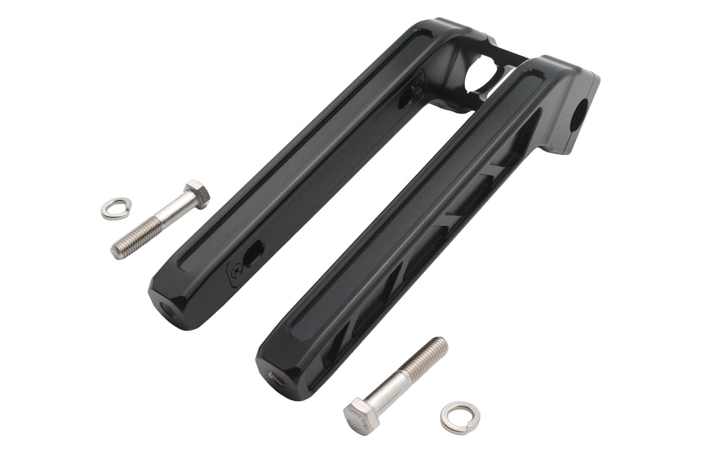 12" Club Style riser set black for Harley-Davidson
