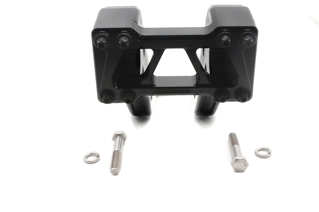 12" Club Style riser set black for Harley-Davidson