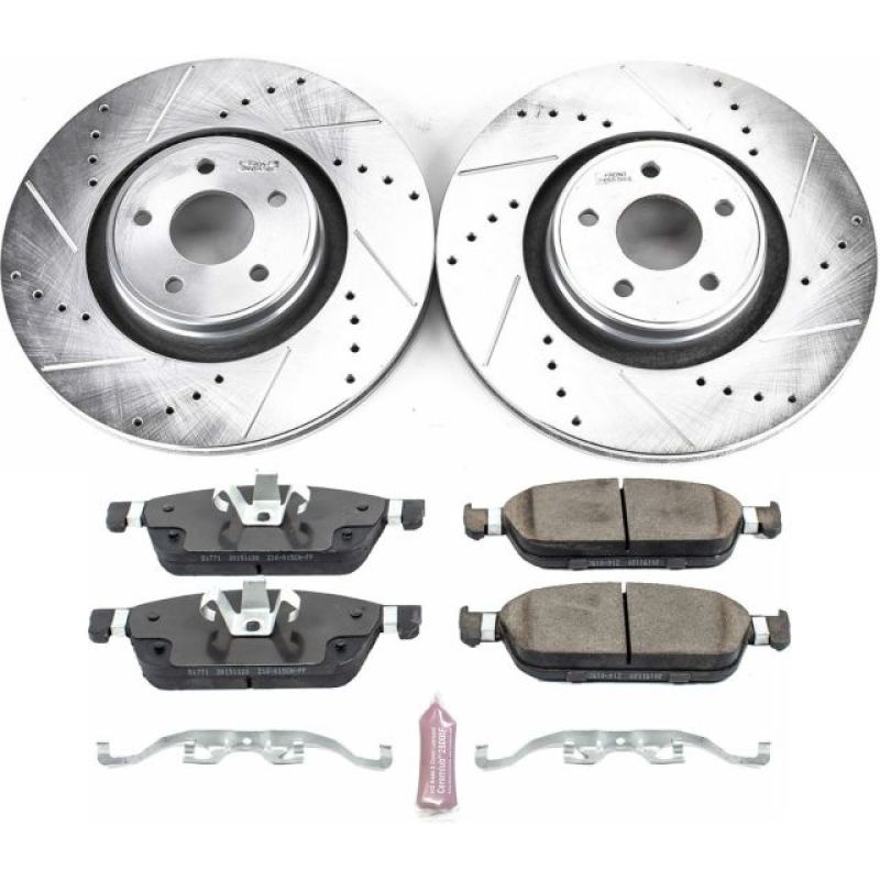 Kit de frenos delanteros deportivos Power Stop 15-18 Ford Focus Z23 Evolution
