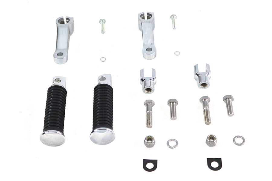 Mid Control Footpeg Mount Kit Chrome For Harley-Davidson Shovelhead