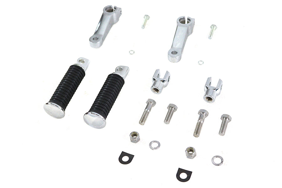 Mid Control Footpeg Mount Kit Chrome For Harley-Davidson Shovelhead