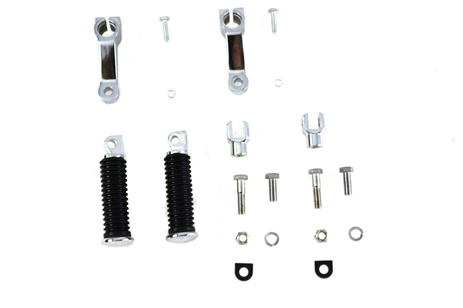 Mid Control Footpeg Mount Kit Chrome For Harley-Davidson Shovelhead